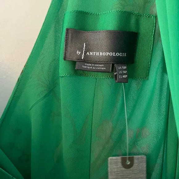 Anthropologie Ruffle-Sleeve Floral-Wrap Midi Dress - Picture 4 of 11